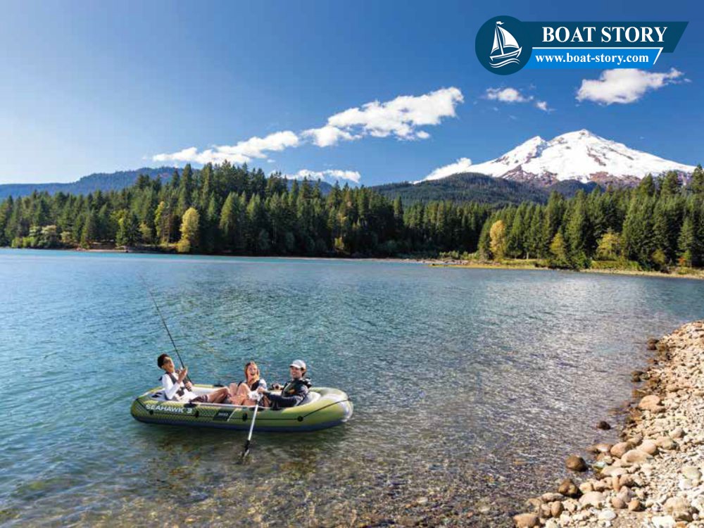 เรือยาง INTEX รุ่น SEAHAWK 3 นั่งได้ 3 ท่าน  อุปกรณ์ครบพร้อมปั๊มสูบลม_4